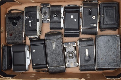 Lot 417 - A Tray of Folding Cameras