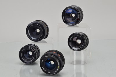 Lot 456 - Five M42 Mount Wide Angle Lenses