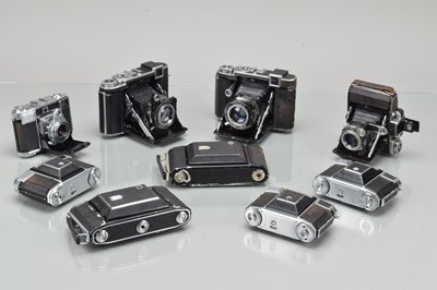Lot 495 - Nine Zeiss Ikon Folding Cameras