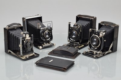 Lot 497 - Four Folding Plate Cameras