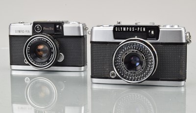 Lot 505 - Two Olympus Pen Half Frame Cameras