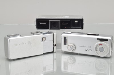 Lot 508 - Three Minolta Sub Miniature Cameras
