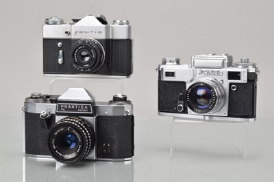 Lot 515 - Three Eastern Bloc SLR Cameras