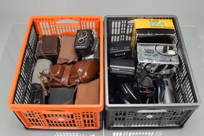 Lot 518 - Two Boxes of Various Cameras