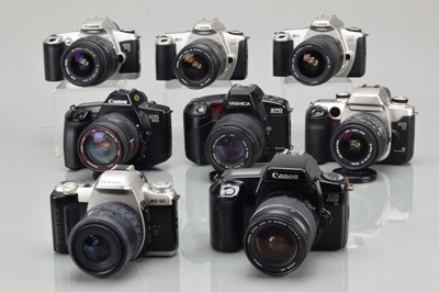 Lot 520 - Eight Auto Focus SLR Cameras