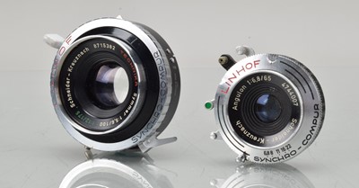 Lot 536 - Two Linhof Schneider Kreuznach Lenses