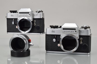 Lot 550 - Two Leitz Wetzlar Leicaflex SL-2 SLR Camera Bodies