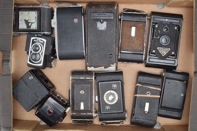 Lot 568 - A Tray of Folding Cameras