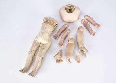 Lot 1289 - A rare Bru bebe body and bisque spares