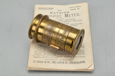 Lot 600 - A Watkins Standard Exposure Meter