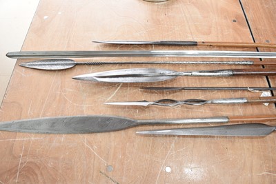 Lot 52 - A collection of various African Spears