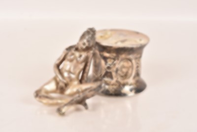 Lot 251 - A silver and plaster Erotic Chess piece