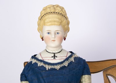 Lot 1354 - An Alt Beck & Gottschalck bisque shoulder head lady doll