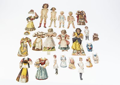 Lot 1379 - Various paper dolls