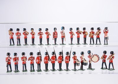 Lot 537 - Blenheim Military Models marching Irish Guards figures comprising Bandsmen (22)