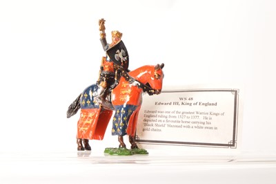 Lot 562 - Peter Cowan's Kingcast Wyvern Standard series mounted figure WS48 Edward III
