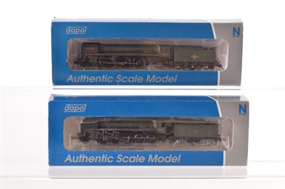 Lot 22 - Dapol N Gauge BR Steam Locomotives with Tenders (2)