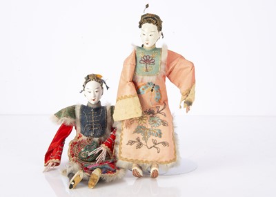 Lot 1449 - Two female Chinese Opera dolls