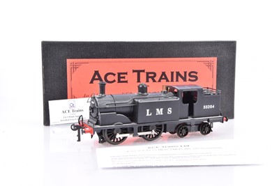Lot 442 - ACE Trains 0 Gauge E/25 LMS black Class G5 0-4-4 Tank Locomotive 55204