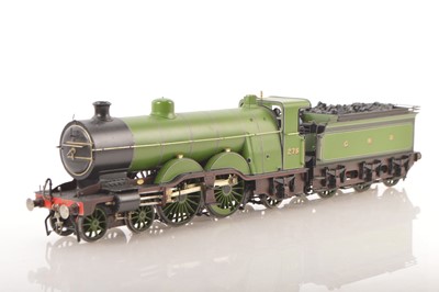 Lot 607 - Kitbuilt Finescale 0 Gauge 4-4-2 Loco & Tender Lined green class C1 GNR Atlantic