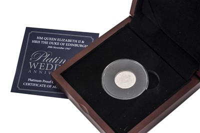 Lot 22 - A modern platinum proof penny coin