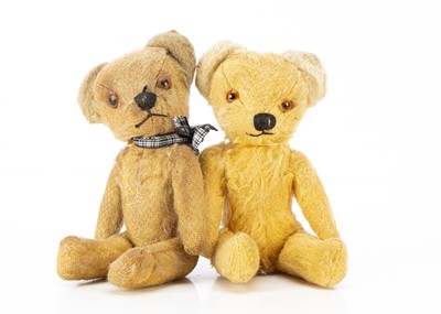 Lot 426 - Two small 1950's Pixie Toys Teddy Bears