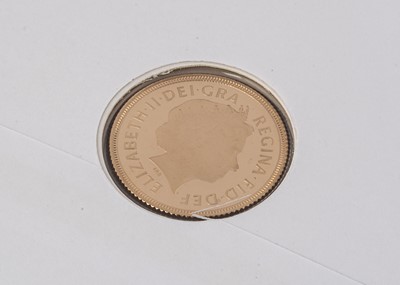 Lot 53 - A Westminster Elizabeth II full gold sovereign First Day Cover