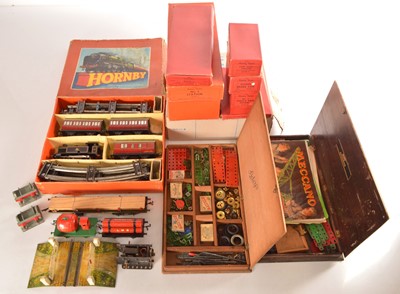 Lot 439 - Hornby 0 Gauge and Meccano mixed lot to include (Qty)