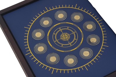 Lot 71 - A set of ten modern small gold coins