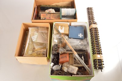 Lot 497 - Mixed group of 0 Gauge Kit and commercially built Locomotives, rolling stock and accessories (Lge Qty)