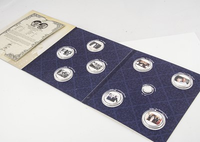 Lot 84 - A 2017 Gibraltar, London Mint issued Platinum wedding Anniversary Photographic coin collection