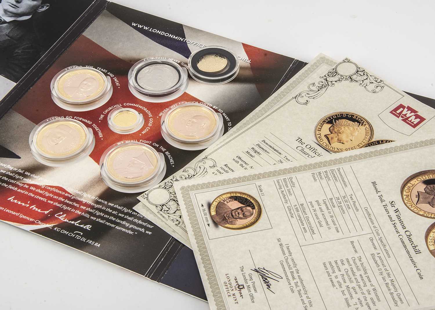 Lot 85 - A 2015 Gibraltar, London Mint issued Sir Winston Churchill coin collection