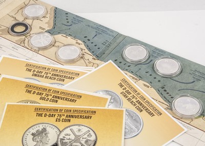 Lot 87 - A 2019 Alderney Bradford Exchange Issued D Day 75th Anniversary coin collection