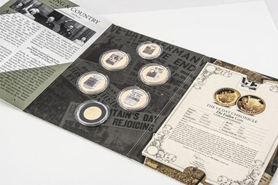 Lot 90 - A 2020 Gibraltar, London Mint issued 'VE Day Chronicle' coin collection