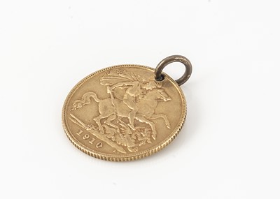 Lot 96 - An Edward VII gold Half Sovereign