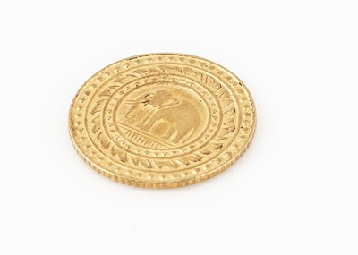 Lot 97 - A small gold coin from Thailand