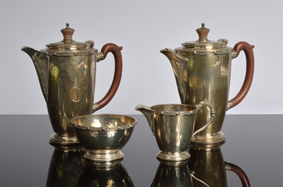 Lot 241 - A 1930s silver café au lait set from Reid & Sons of Newcastle