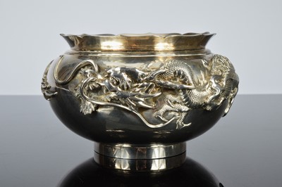 Lot 244 - Two first half 20th century Japanese silver bowls by Musashiya