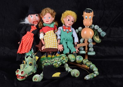 Lot 140 - Five Pelham Fairy Tales puppets