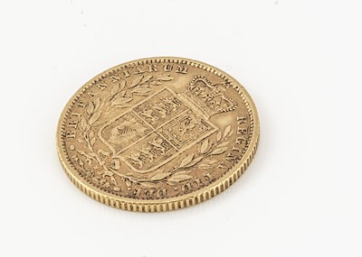 Lot 156 - A Victorian Young head shield back full gold sovereign