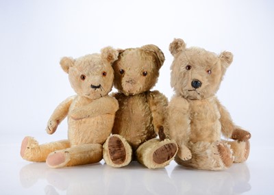 Lot 528 - Three post-war British teddy bears