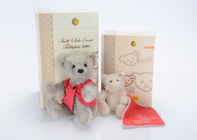 Lot 574 - Two Steiff Club limited edition small teddy bears