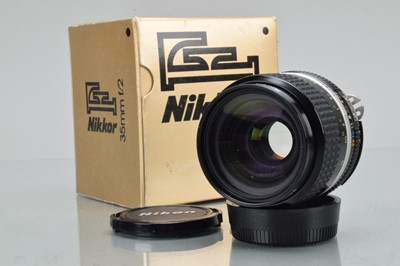 Lot 63 - A Nikon Nikkor 35mm f/2 Ai-S Lens