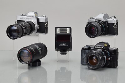 Lot 109 - Three Minolta SLR Cameras