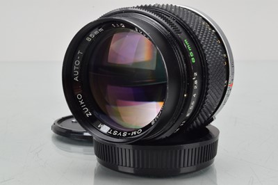 Lot 181 - An Olympus OM Zuiko 85mm f/2 Lens