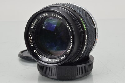 Lot 261 - An Olympus OM  Zuiko 100mm f/2.8 Lens