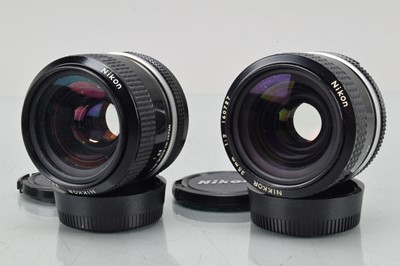 Lot 302 - Two Nikkon Nikkor 35mm f/2 Lenses