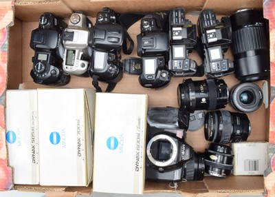Lot 393 - Six Minolta SLR Camera