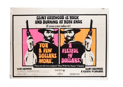 Lot 535 - A Fistful Of Dollars / For A Few Dollars More (1967)  UK Quad Poster