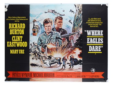 Lot 556 - Where Eagles Dare (1968) UK Quad poster